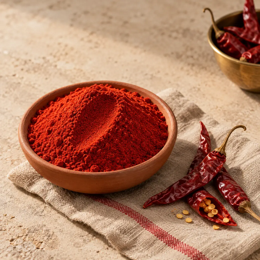Anything that needs heat, cooked with Red Chilli Powder